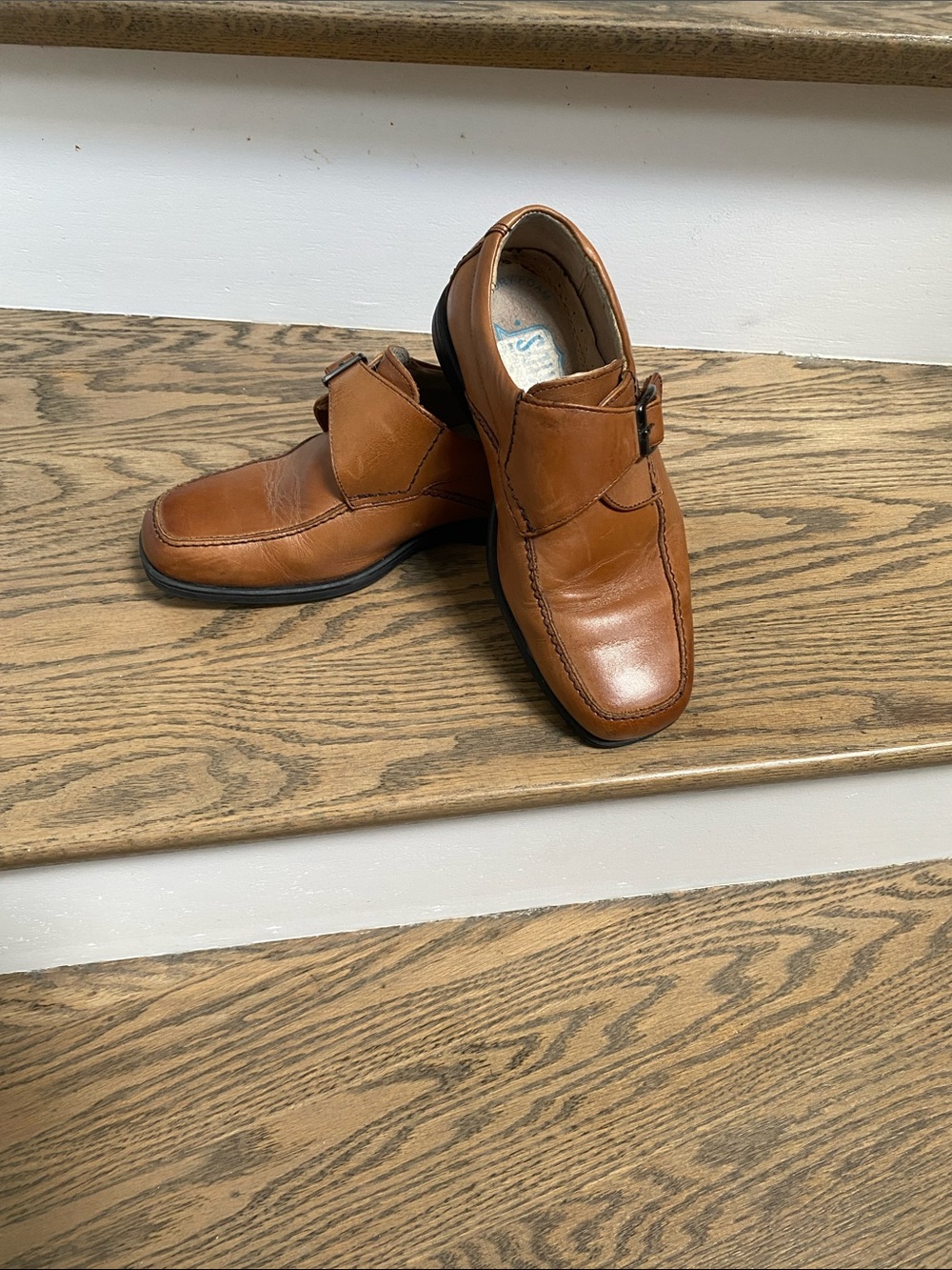 Florsheim boys Leather Single Monk Strap dress shoes - Picture 5 of 8
